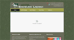 Desktop Screenshot of hotelsnowlionladakh.com